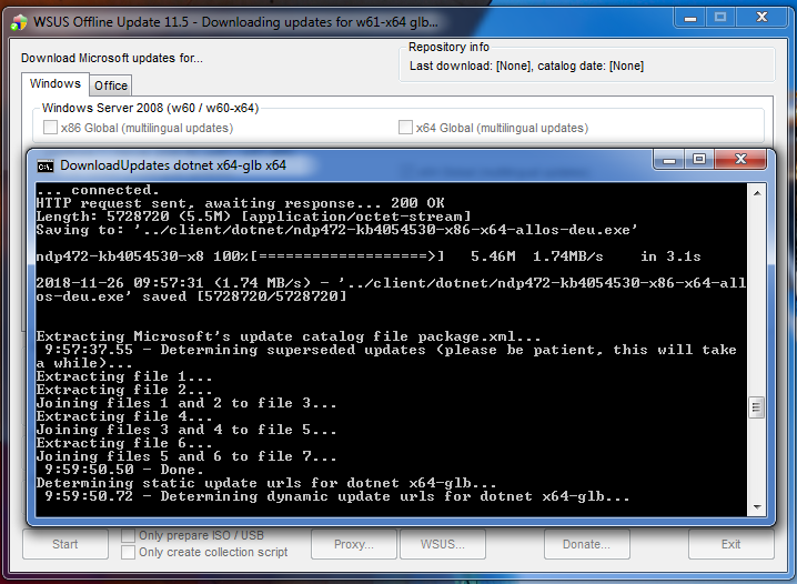 Интерфейс программы WSUS offline update. Offline update. 8. WSUS offline update. Https://tmn19-WSUS/. Wsus update